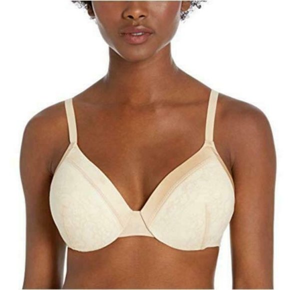 Maidenform NWT Latte Lift/Ivory Lace Extra-Coverage Bra 09436 34D - Picture 1 of 3